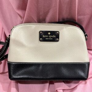 Kate Spade Black and Cream Crossbody Bag